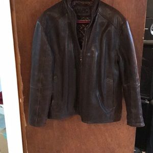 Men’s leather bomber jackets